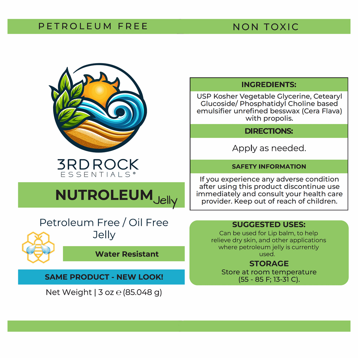 Nutroleum™ Non-Petroleum Skin Balm - Water Resistant 3 oz.-Nutroleum™ Non-Petroleum Skin Balm - Water Resistant 3 oz.