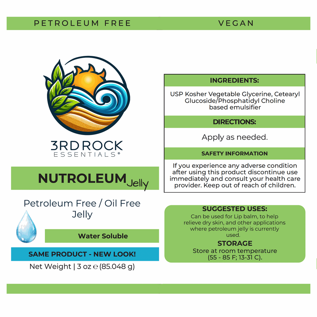 Nutroleum™ Petroleum Jelly Alternative - Water Soluble 3 oz.-Nutroleum™ Petroleum Jelly Alternative - Water Soluble 3 oz.