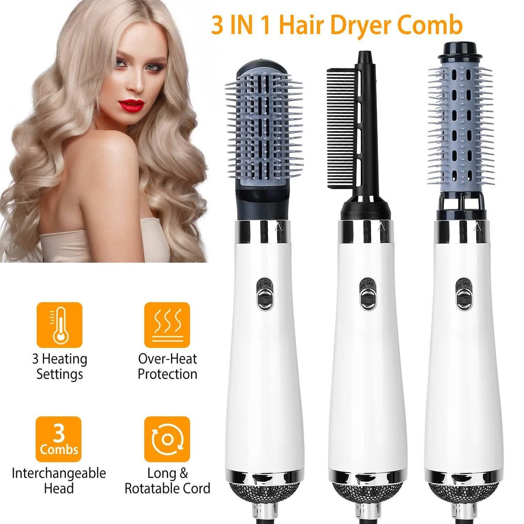 3-in-1 Hot Air Brush One-Step Hair Dryer Comb-3-in-1 Hot Air Brush One-Step Hair Dryer Comb