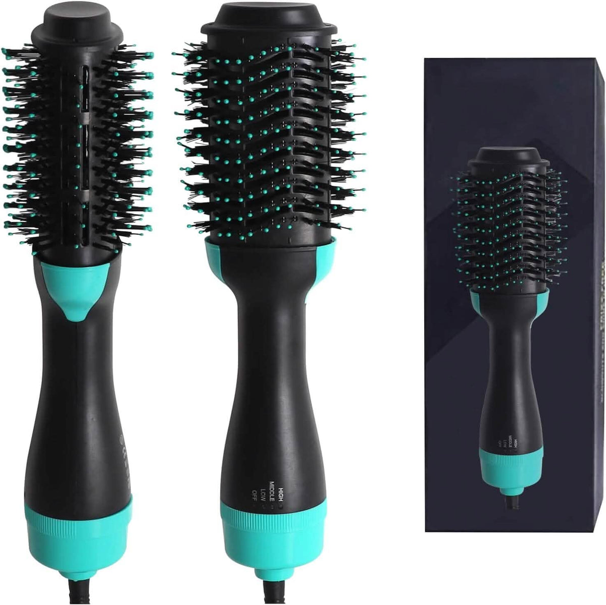 3-in-1 Ionic Straightening Hot Air Brush with Anti-Scald Feature-3-in-1 Ionic Straightening Hot Air Brush with Anti-Scald Feature