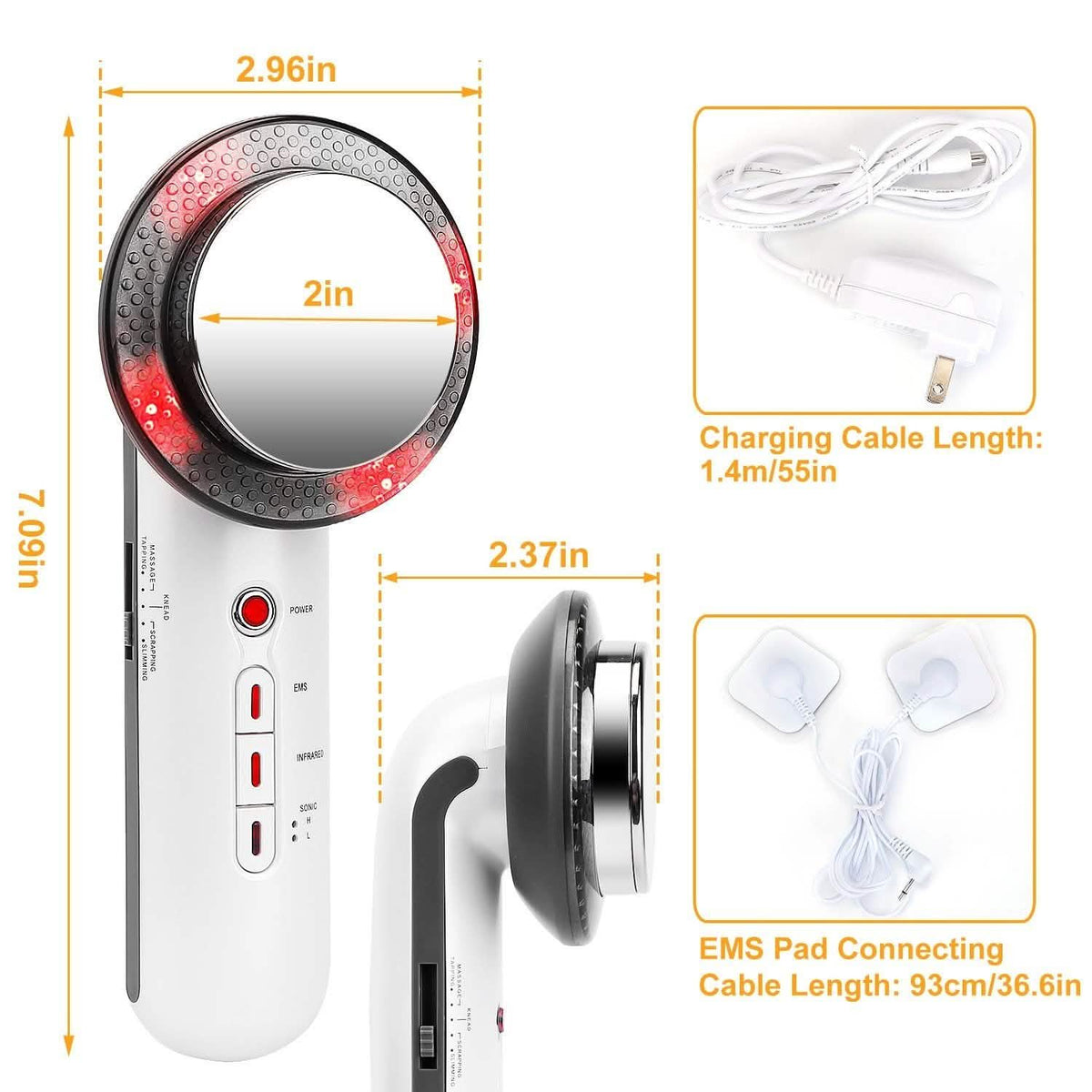 3-in-1 Multifunctional EMS Infrared Massager Fat Remover-3-in-1 Multifunctional EMS Infrared Massager Fat Remover