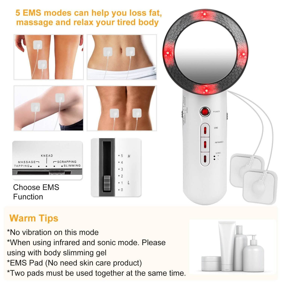 3-in-1 Multifunctional EMS Infrared Massager Fat Remover-3-in-1 Multifunctional EMS Infrared Massager Fat Remover
