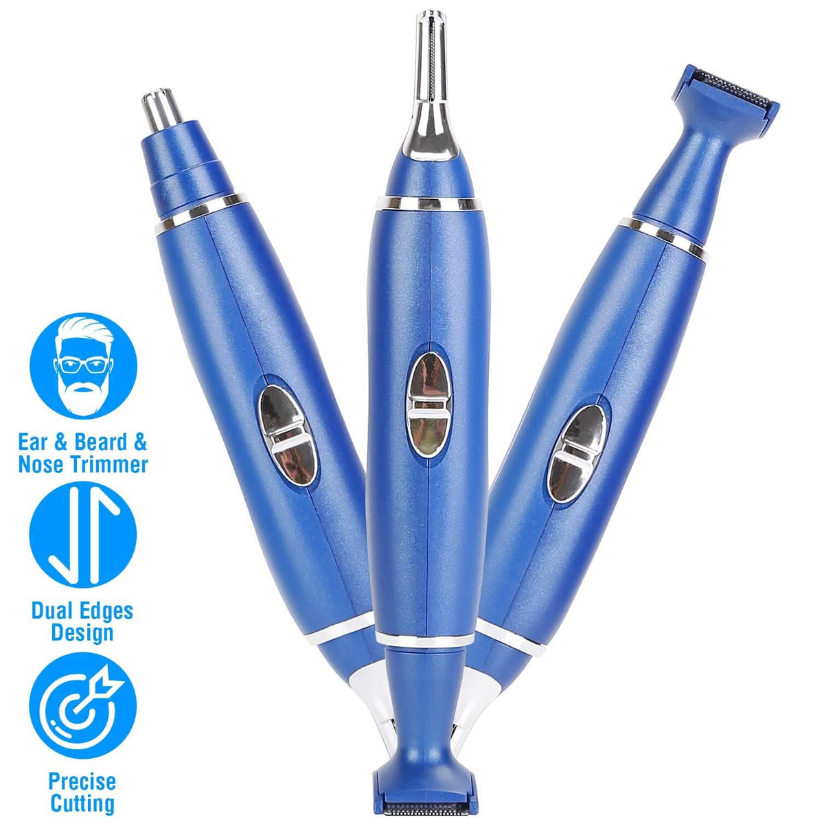 3-in-1 Nose Hair Eyebrow Beard Trimmer-3-in-1 Nose Hair Eyebrow Beard Trimmer