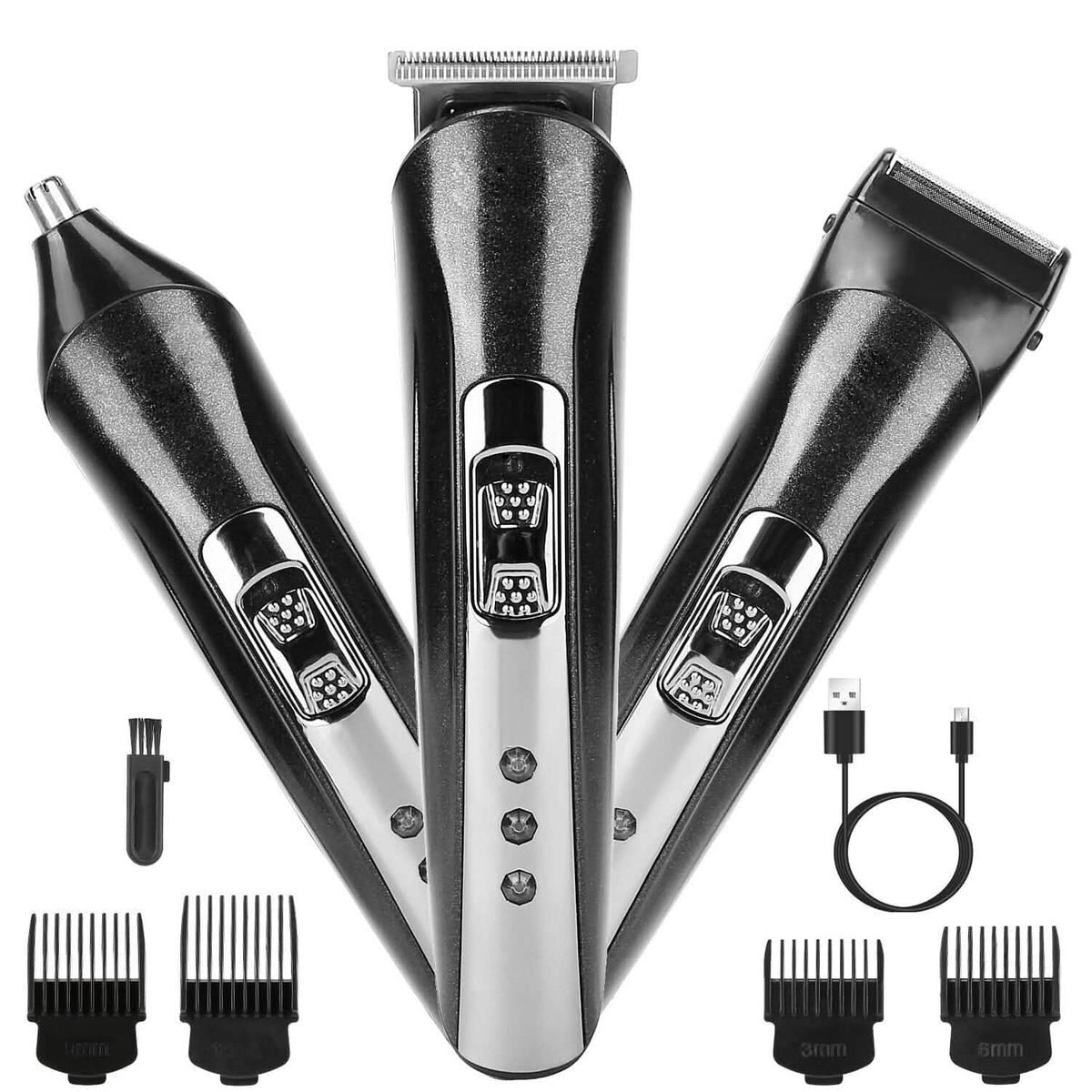 3-in-1 Rechargeable Hair Clipper Cordless Hair Trimmer Shaver-3-in-1 Rechargeable Hair Clipper Cordless Hair Trimmer Shaver