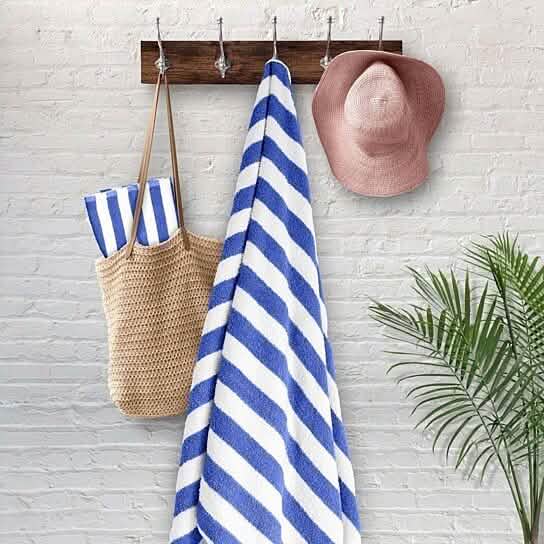 3-Pack: 30" x 60" Ultra-Soft 100% Cotton Striped Pool Cabana Hotel Beach Towels-3-Pack: 30" x 60" Ultra-Soft 100% Cotton Striped Pool Cabana Hotel Beach Towels