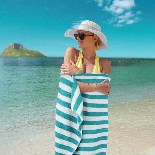 3-Pack: 30" x 60" Ultra-Soft 100% Cotton Striped Pool Cabana Hotel Beach Towels-3-Pack: 30" x 60" Ultra-Soft 100% Cotton Striped Pool Cabana Hotel Beach Towels