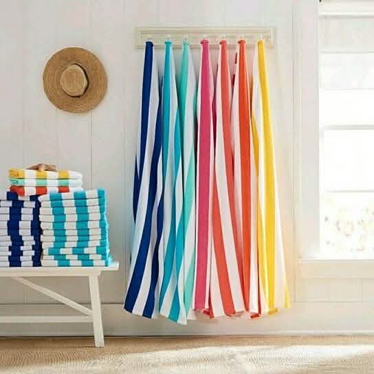 3-Pack: 30" x 60" Ultra-Soft 100% Cotton Striped Pool Cabana Hotel Beach Towels-3-Pack: 30" x 60" Ultra-Soft 100% Cotton Striped Pool Cabana Hotel Beach Towels