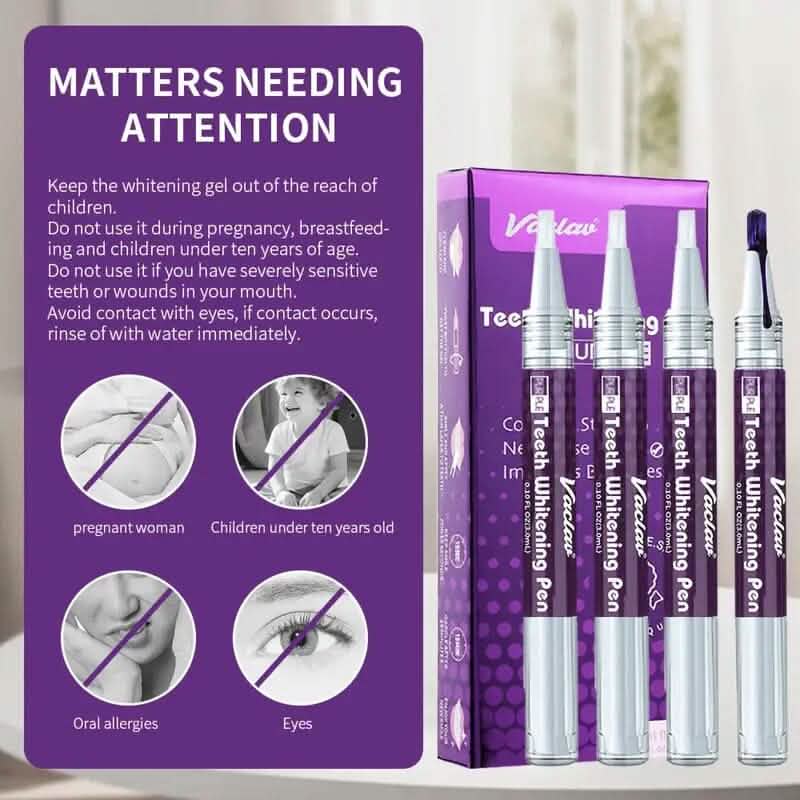 3-Pack: 3ml/0.1fl oz Mint Flavor Purple Teeth Whitening Gel Pen-3-Pack: 3ml/0.1fl oz Mint Flavor Purple Teeth Whitening Gel Pen