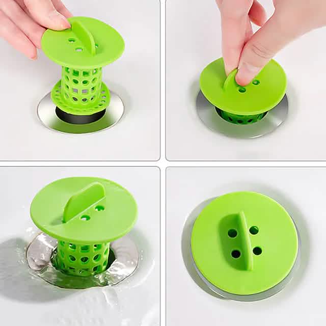 3-Pack: Bathroom Drain Hair Catcher Bath Stopper Plug Sink-3-Pack: Bathroom Drain Hair Catcher Bath Stopper Plug Sink