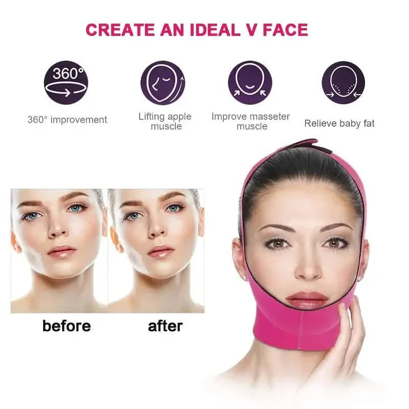 3-Pack: Face Lifting Firming Bandage Face Belt-3-Pack: Face Lifting Firming Bandage Face Belt