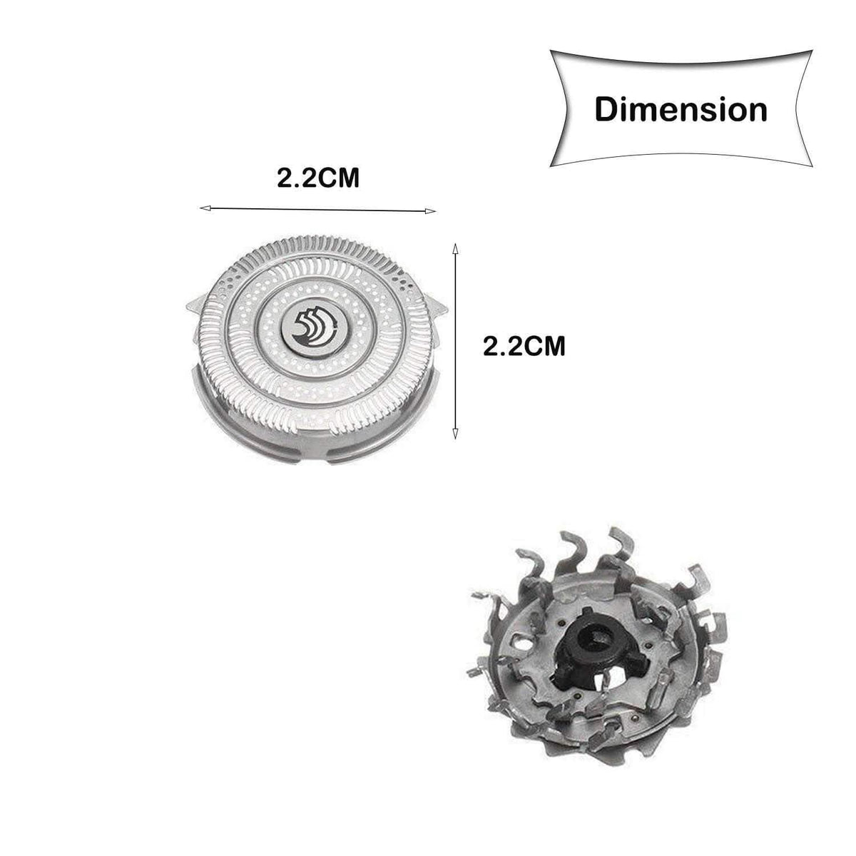 3-Pack: HQ9 Shaver Heads Blades Cutter Replacement for Philips Norelco Speed-3-Pack: HQ9 Shaver Heads Blades Cutter Replacement for Philips Norelco Speed