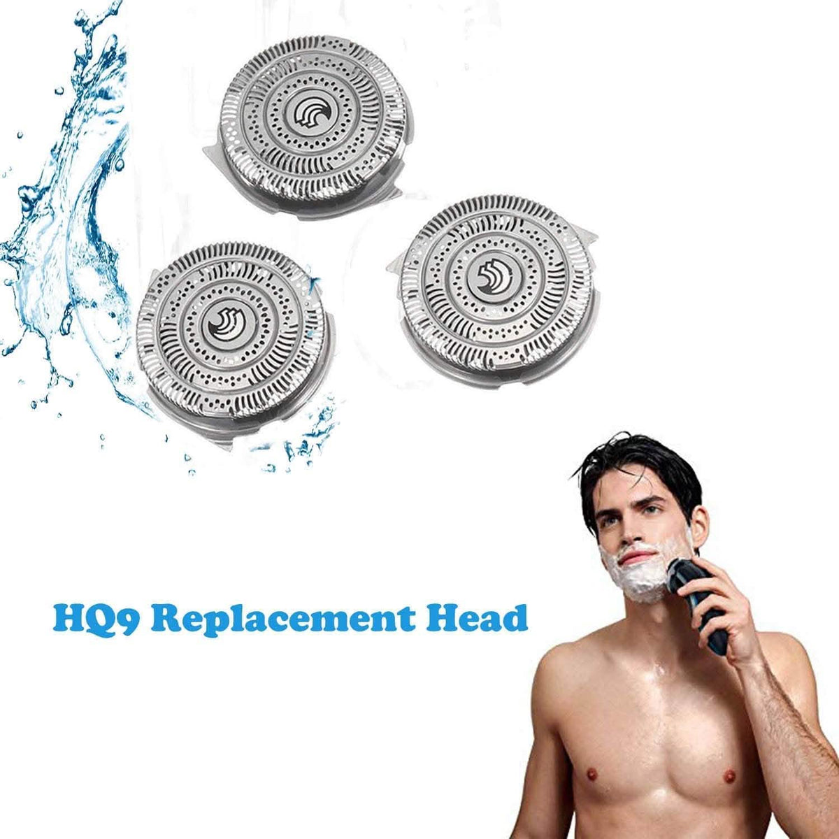 3-Pack: HQ9 Shaver Heads Blades Cutter Replacement for Philips Norelco Speed-3-Pack: HQ9 Shaver Heads Blades Cutter Replacement for Philips Norelco Speed