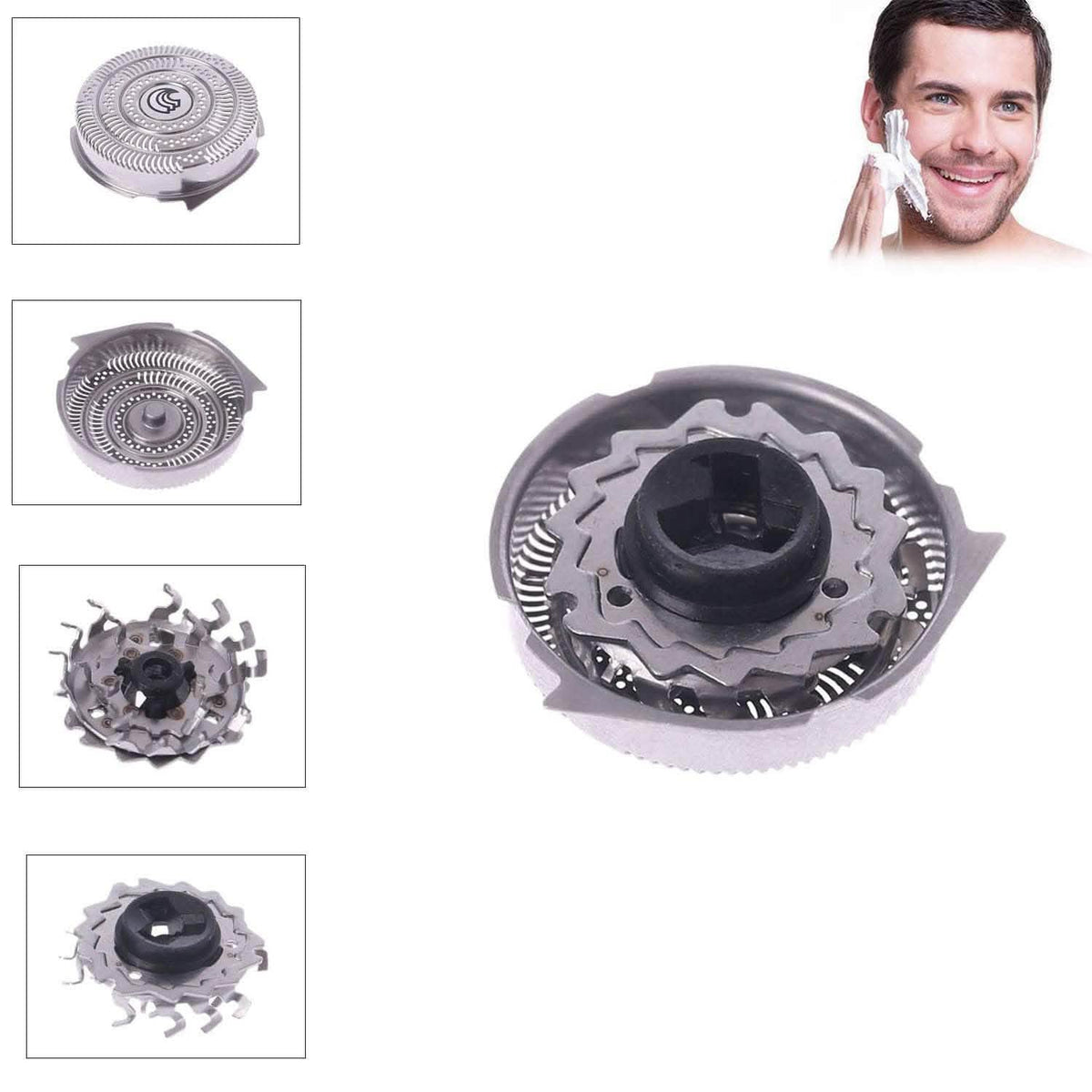 3-Pack: HQ9 Shaver Heads Blades Cutter Replacement for Philips Norelco Speed-3-Pack: HQ9 Shaver Heads Blades Cutter Replacement for Philips Norelco Speed