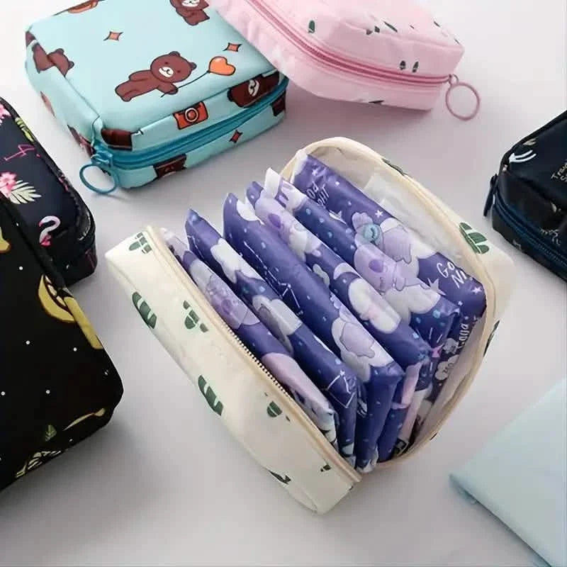 3-Pack: Large Capacity Sanitary Napkin Storage Bag-3-Pack: Large Capacity Sanitary Napkin Storage Bag