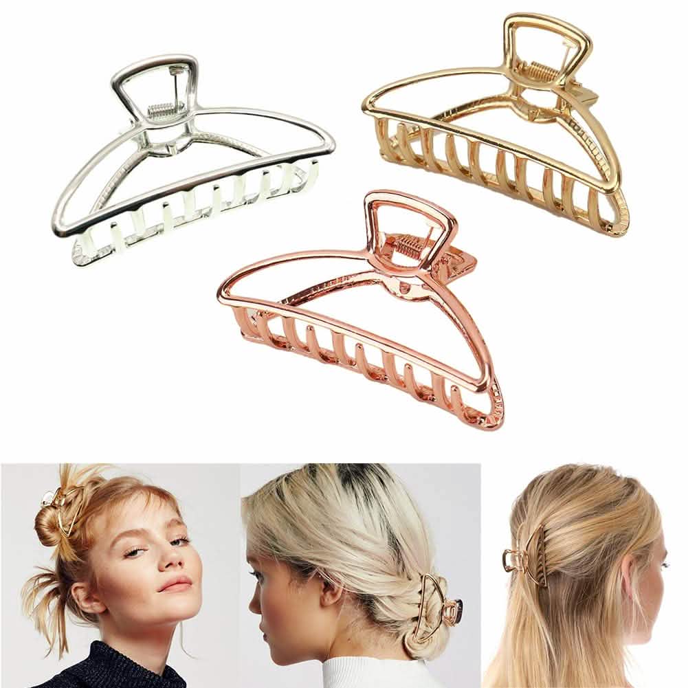 3-Pack: Metal Hair Clips-3-Pack: Metal Hair Clips