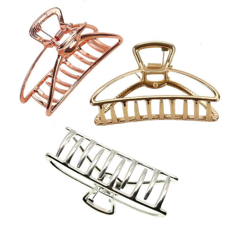 3-Pack: Metal Hair Clips-3-Pack: Metal Hair Clips