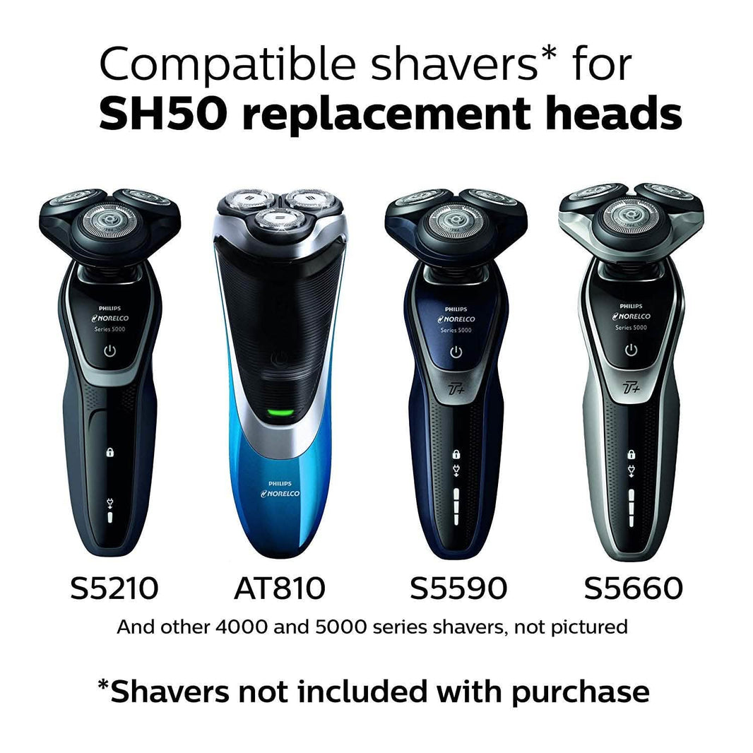 3-Pack: Generic Replacement Heads for Philips Norelco Shavers Series 5000-3-Pack: Generic Replacement Heads for Philips Norelco Shavers Series 5000