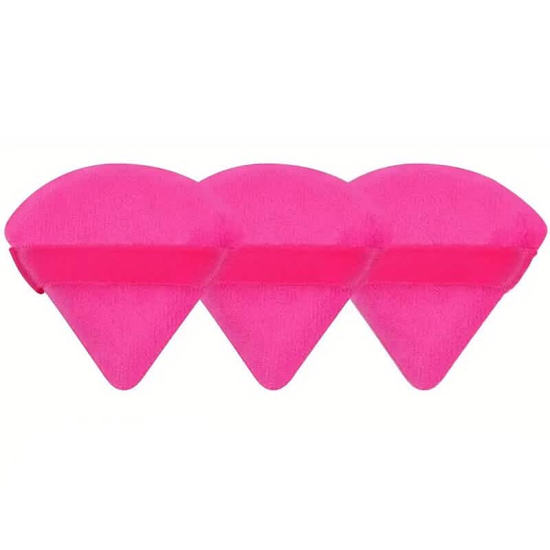 3-Pack: Triangle Powder Puff for Loose Powder and Liquid Cosmetic-3-Pack: Triangle Powder Puff for Loose Powder and Liquid Cosmetic