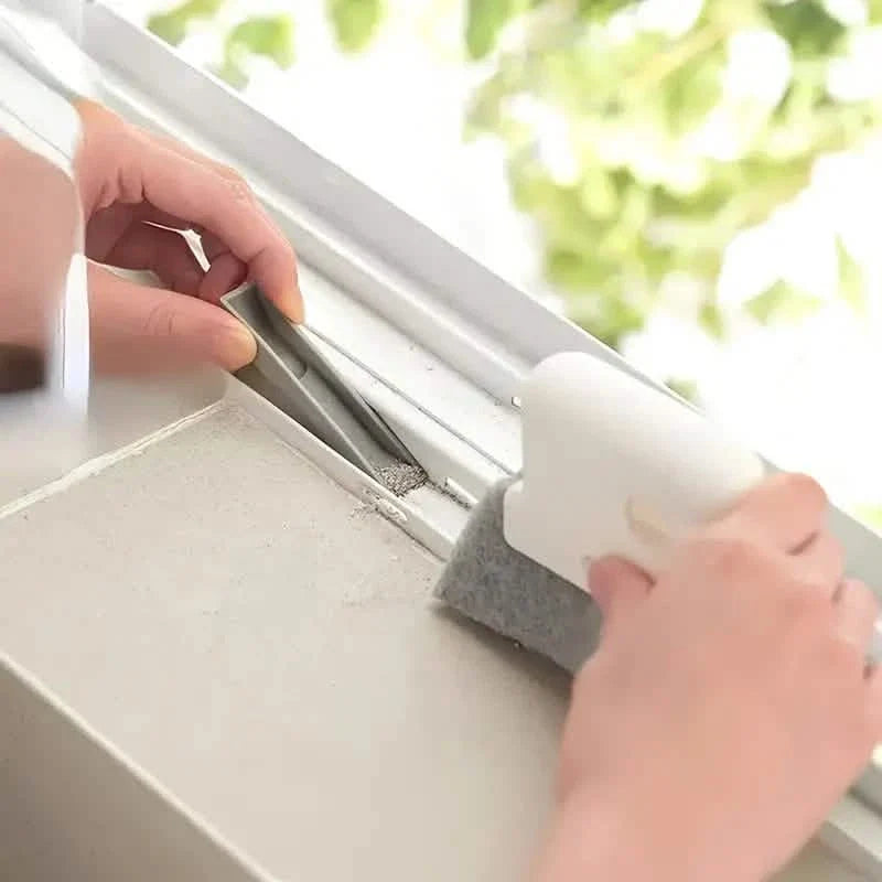 3-Pack: Universal Window And Door Track Cleaning Brush-3-Pack: Universal Window And Door Track Cleaning Brush