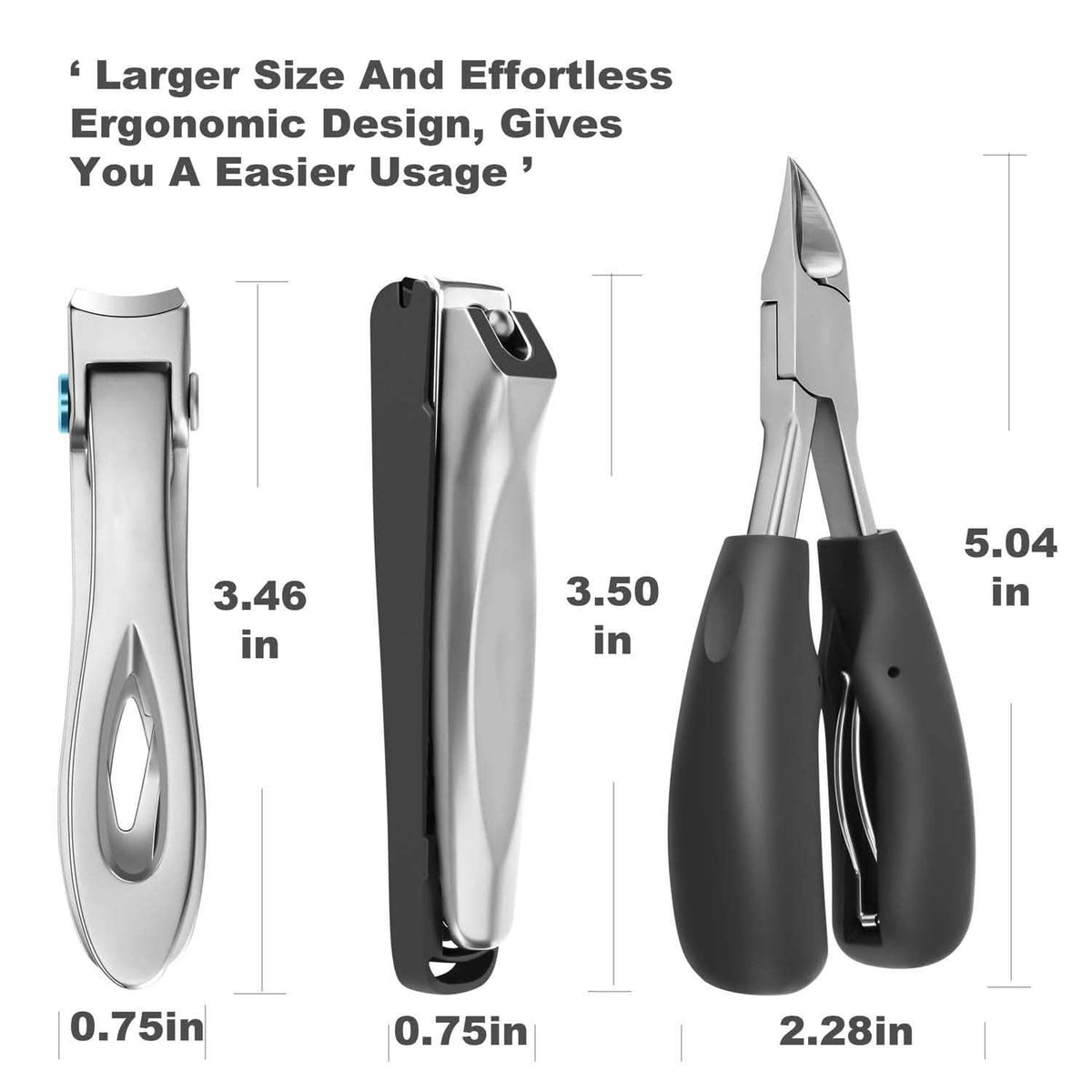 3-Piece: Large Nail Clippers Set-3-Piece: Large Nail Clippers Set