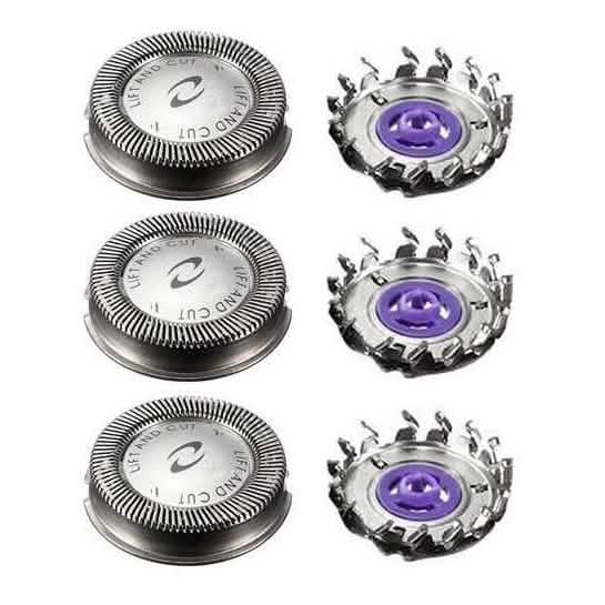 3-Piece: Replacement Shaver Heads for Philips Norelco-3-Piece: Replacement Shaver Heads for Philips Norelco