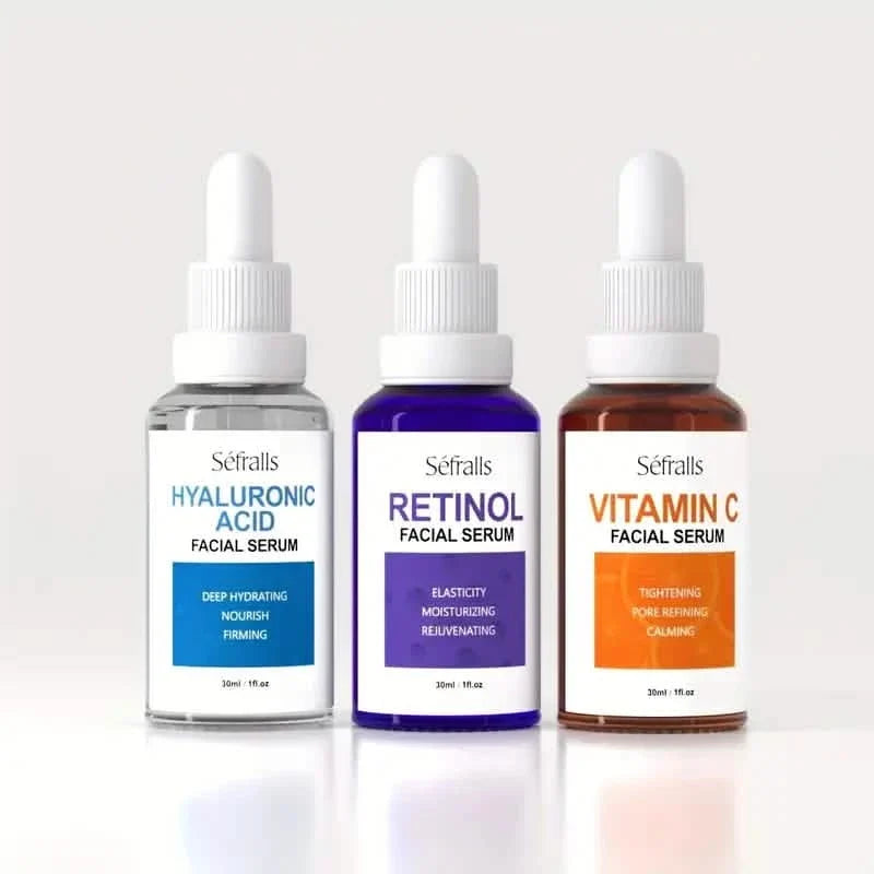 3-Piece Set: Séfralls Hyaluronic Acid VC Retinol Essence with Vitamin-C And Hyaluronic Acid Serum-3-Piece Set: Séfralls Hyaluronic Acid VC Retinol Essence with Vitamin-C And Hyaluronic Acid Serum