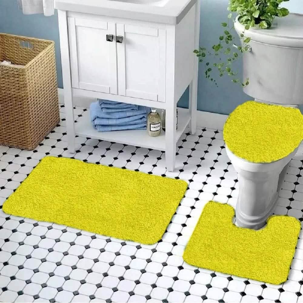 3-Piece Set: Simple Elegance by Ben&Jonah Bath Rug-3-Piece Set: Simple Elegance by Ben&Jonah Bath Rug