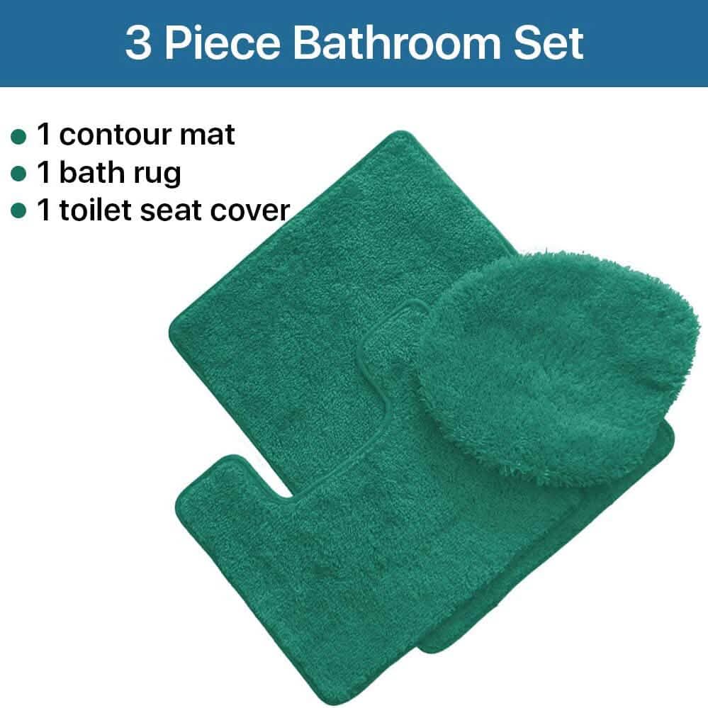 3-Piece Set: Simple Elegance by Ben&Jonah Bath Rug-3-Piece Set: Simple Elegance by Ben&Jonah Bath Rug