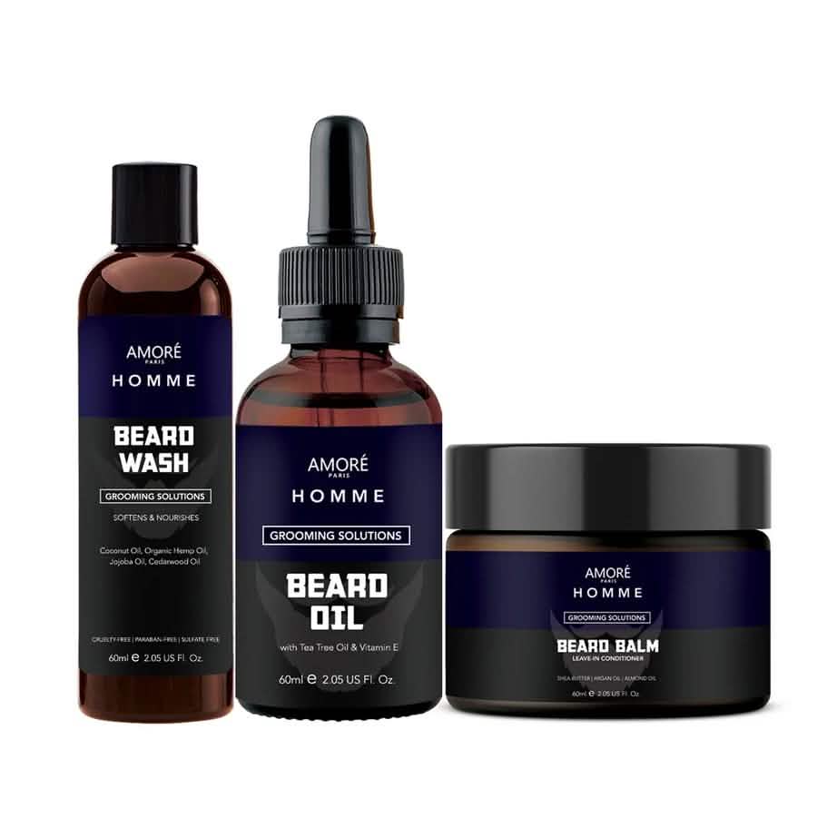 3-Piece Set: Ultimate Beard Care And Grooming Kit-3-Piece Set: Ultimate Beard Care And Grooming Kit