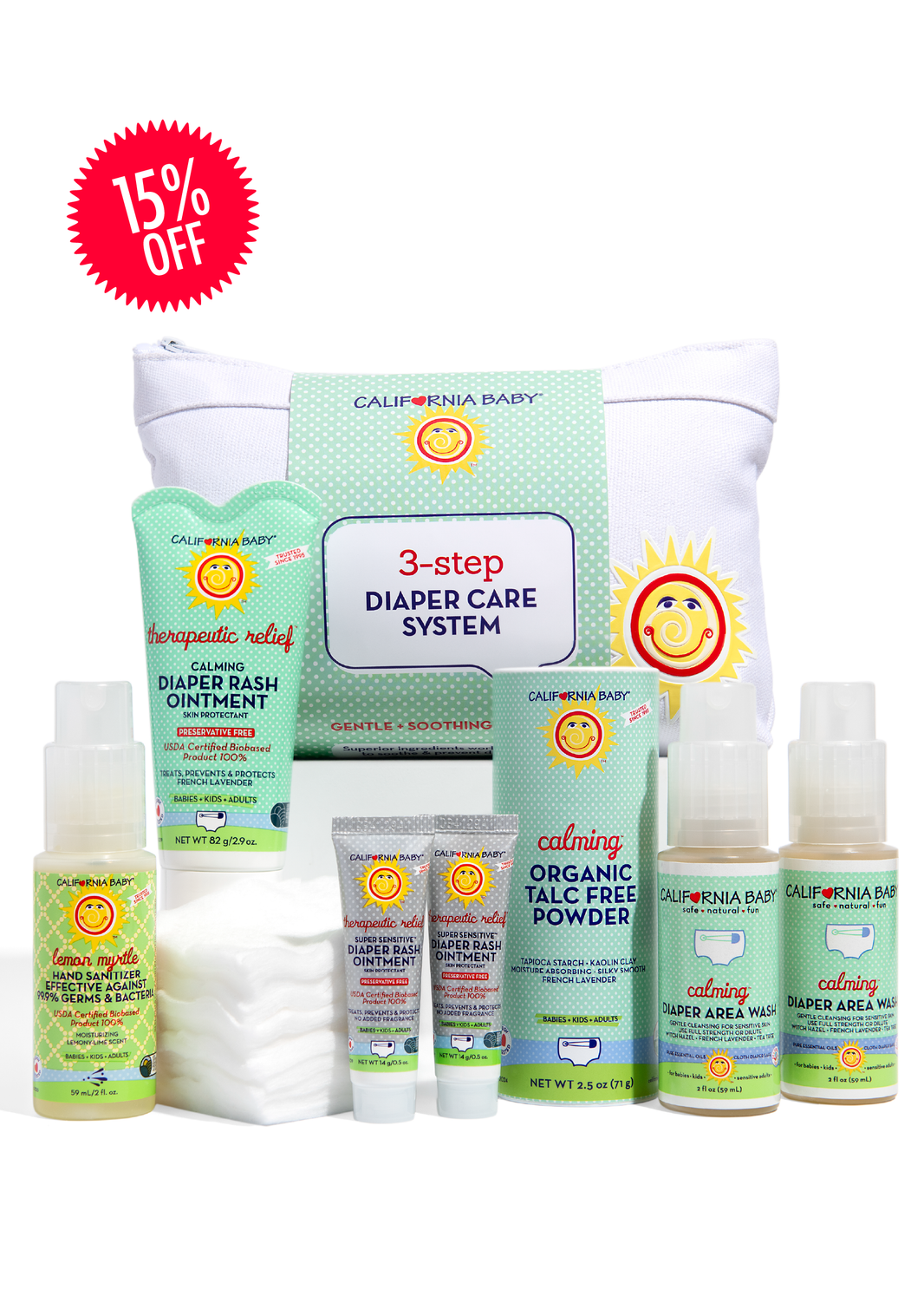 Calming™ 3-Step Diaper Care Kit-Calming™ 3-Step Diaper Care Kit