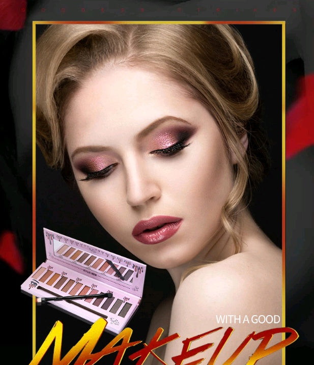 Kelly 12 color eyeshadow Kelly eyeshadow Kelly matte eyeshadow-ee9a38d8dbbfa6efb0e706a14cc93b63