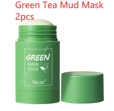 Cleansing Green Tea Mask Clay Stick Oil Control Anti-Acne Whitening Seaweed Mask Skin Care-95b582b8507c3f1e9710ce34e1670625