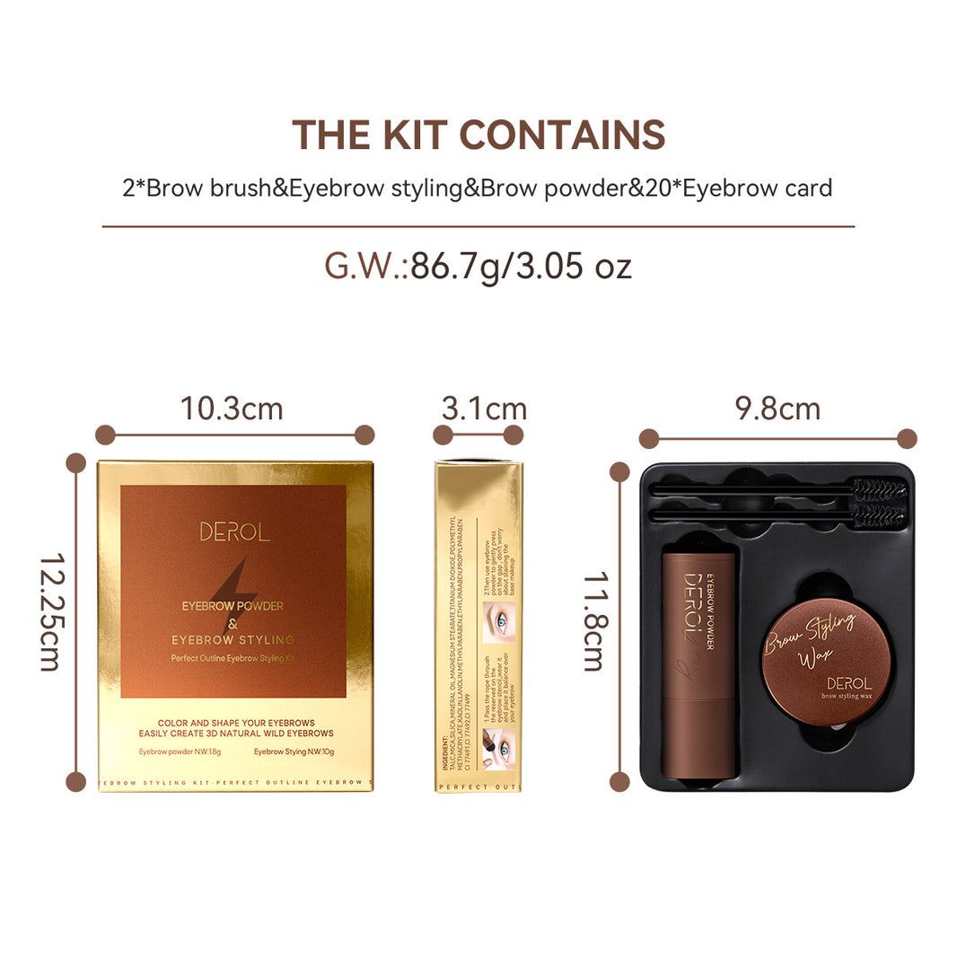Eyebrow Styling Cream Wax Eyebrow Print Eyebrow Sticker Eyebrow Brush Set-2d14eca9358eb6b87fbd4a57b805bca6