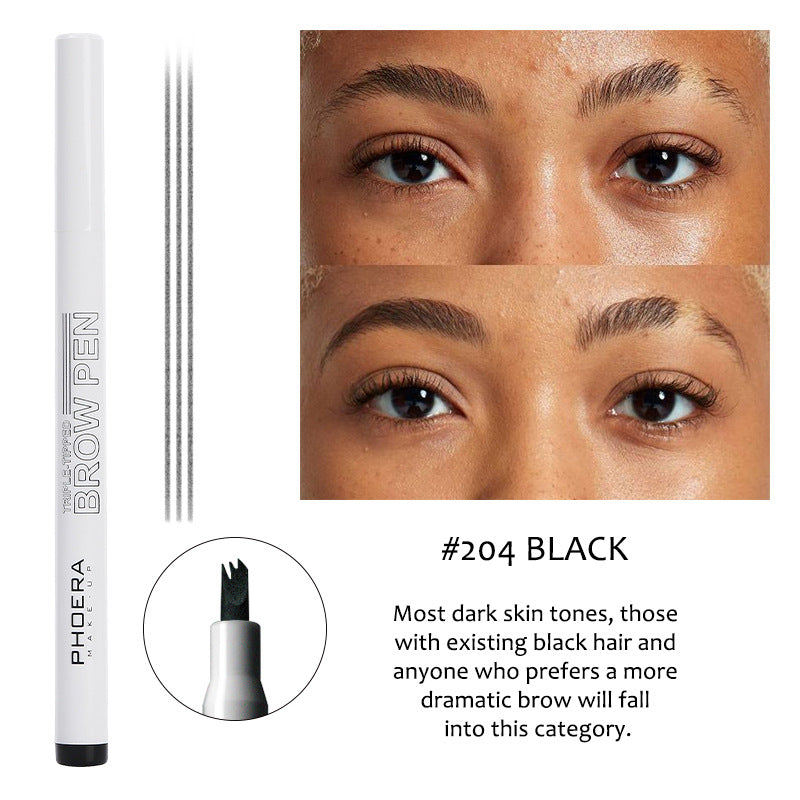 Creative Makeup Three Comb Eyebrow Pencil-3114e5bcd2da115f56bcce80eaca0524