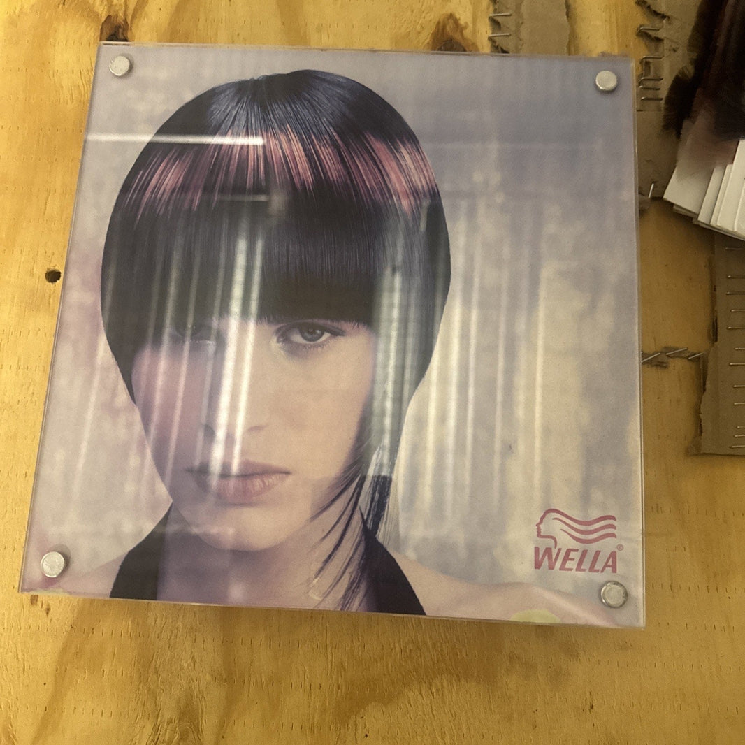 Wella Professionals Salon Promo Photograph in Acrylic Frame with Standoff Mounts-Wella Professionals Salon Promo Photograph in Acrylic Frame with Standoff Mounts