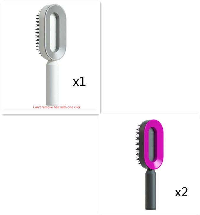 Self Cleaning Hair Brush For Women One-key Cleaning Hair Loss Airbag Massage Scalp Comb Anti-Static Hairbrush-7fe54c449fb827e74283ae2dd0a8060e