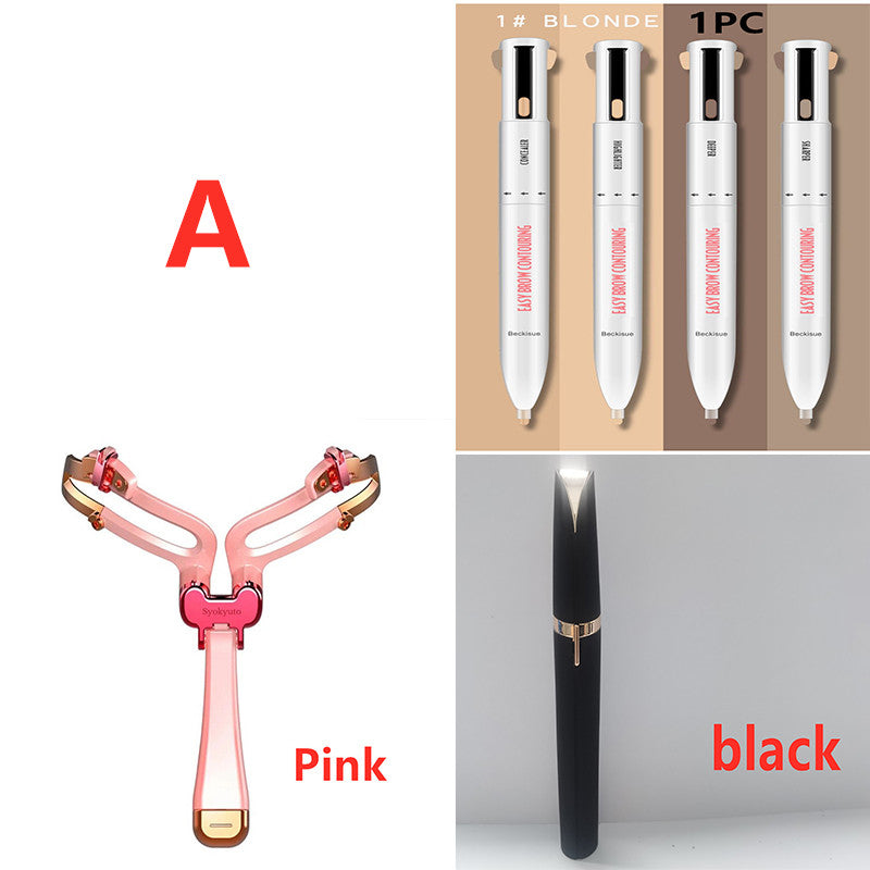 Eyebrow Shaping Set 3 In 1 Foldable Adjustable Eyebrow Stencil For Perfect Brows Shapes Makeup-c8aaeb06d2a3a424ad64b88bcc5e087a