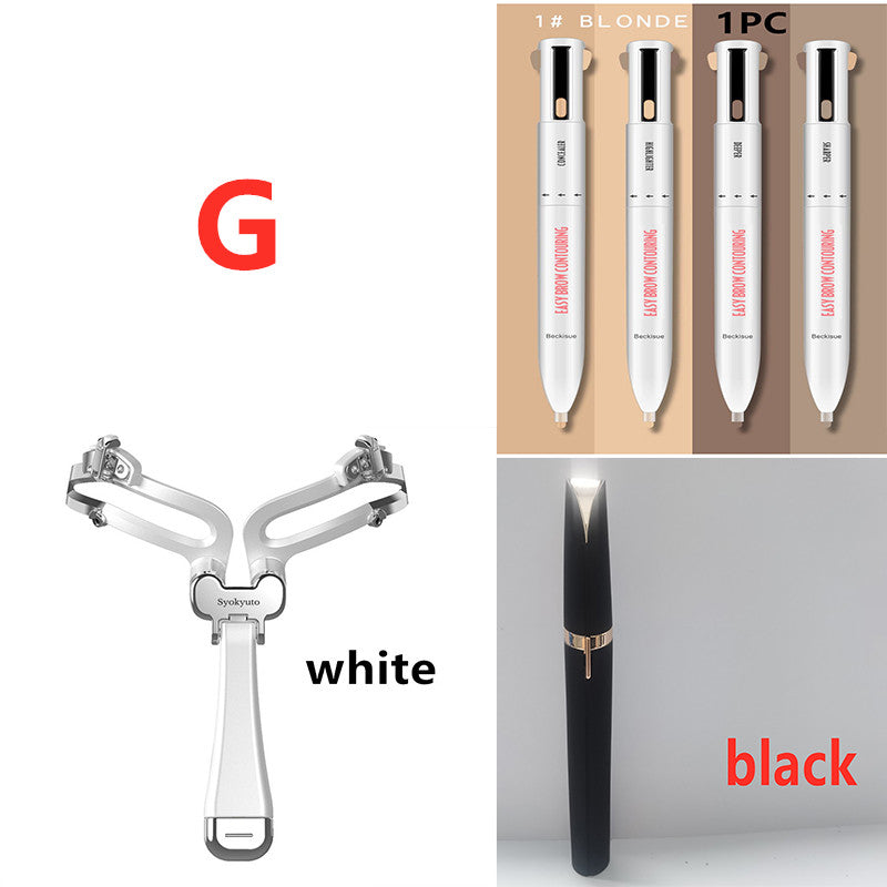 Eyebrow Shaping Set 3 In 1 Foldable Adjustable Eyebrow Stencil For Perfect Brows Shapes Makeup-fb994a696ad95f5a347496d146584f9