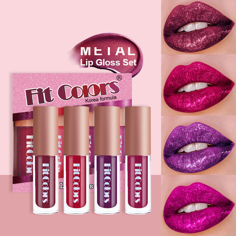 Metallic Non-stick Cup Pearlescent Diamond Lip Gloss-451830c5735f61d724394cc8a2c7d02f
