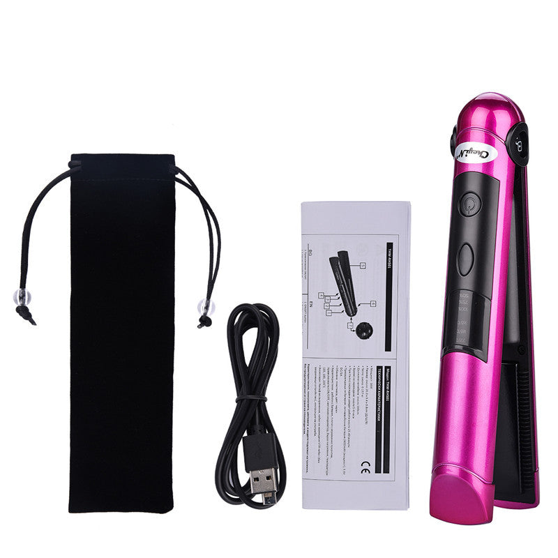 USB Charging Volume Straight Dual-purpose Hairpin Straightener Portable Mini-wireless Charging-8b3d36567d702e08f0cae4d9c46b9b39