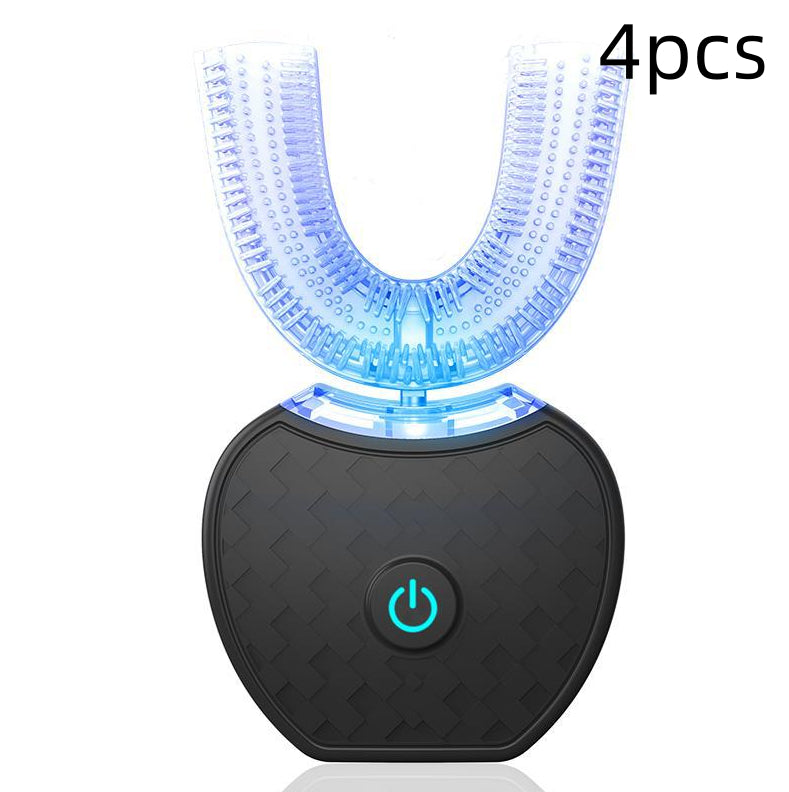 360 Degrees Intelligent Automatic Electric  Toothbrush Waterproof U Type Tooth Brush Whitening Blue Light USB Charging-46fb3735fcaa03306baa1d6d39080985