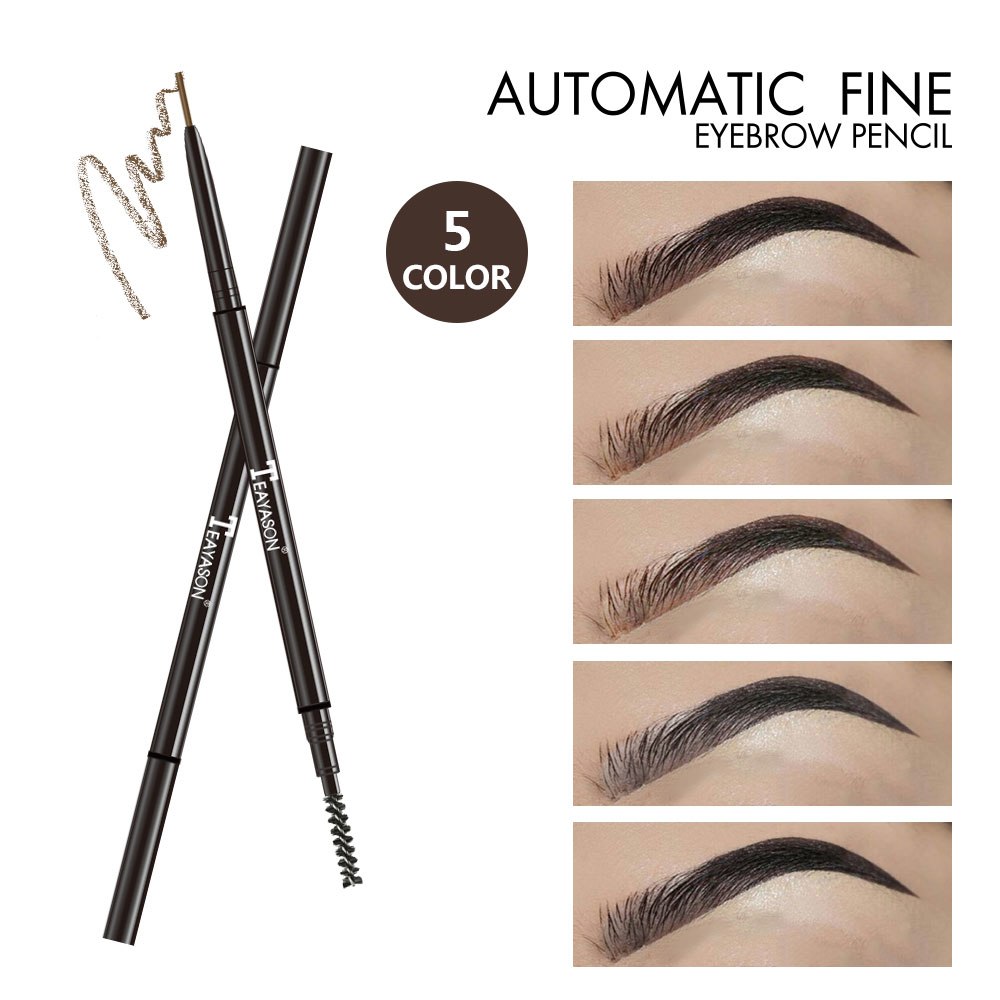 5 Colors Automatic Fine Eyebrow Pencil Brand Eye Brow Tint Cosmetics Eyebrow Tattoo Pen Waterproof Eye Brow Pencil Smudge-proof-59b10071ba78939629e780bcc8f1fe02