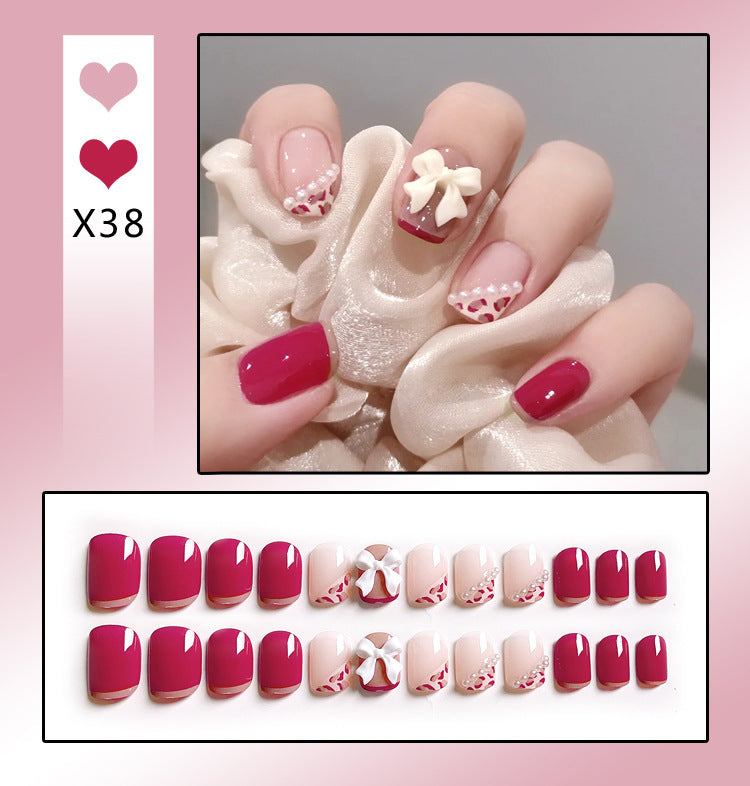 French Worn Removable Nails And Diamonds-ff7085f36a188b420f0d636c74a48d0c