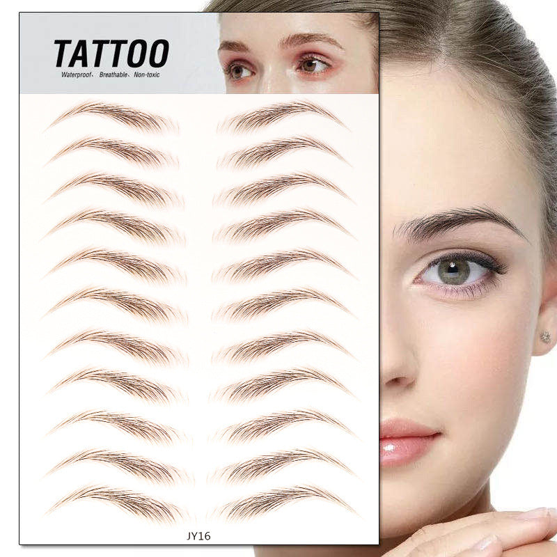 Waterproof 6D Eyebrow Tattoo Semi-Permanent Embroidery Natural Long Lasting Fake Eyebrow-4a905621cf95d3d6f35e7d795735578f