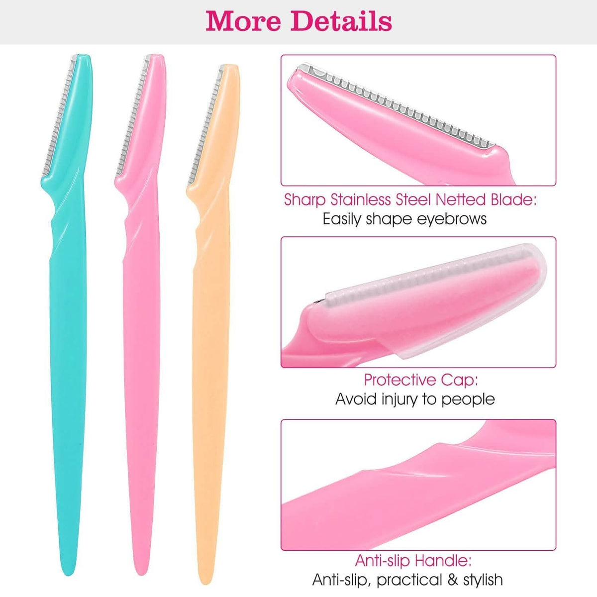 36-Pieces: Women Eyebrow Razor Trimmer-36-Pieces: Women Eyebrow Razor Trimmer