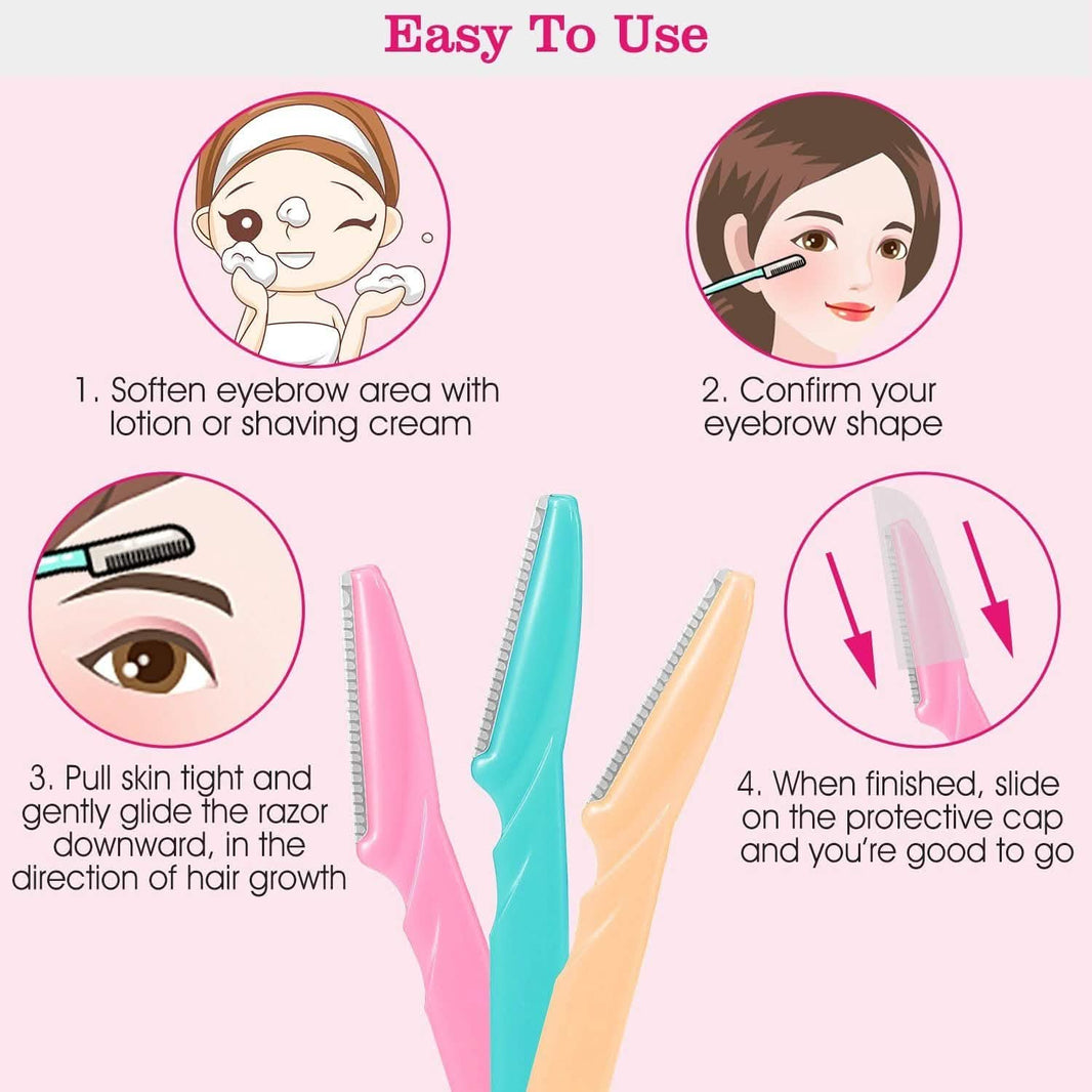36-Pieces: Women Eyebrow Razor Trimmer-36-Pieces: Women Eyebrow Razor Trimmer