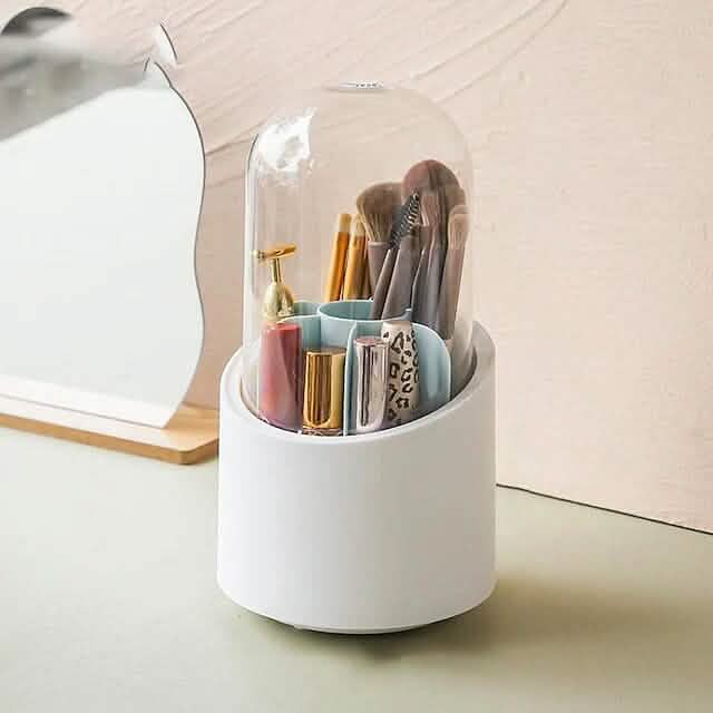 360-Degree Rotating Dustproof Makeup Brush Organizer-360-Degree Rotating Dustproof Makeup Brush Organizer