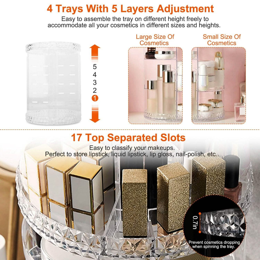 360° Rotating Make Up Organizer-360° Rotating Make Up Organizer
