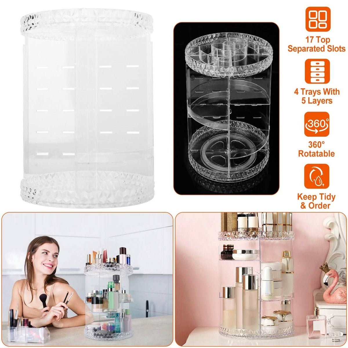 360° Rotating Make Up Organizer-360° Rotating Make Up Organizer