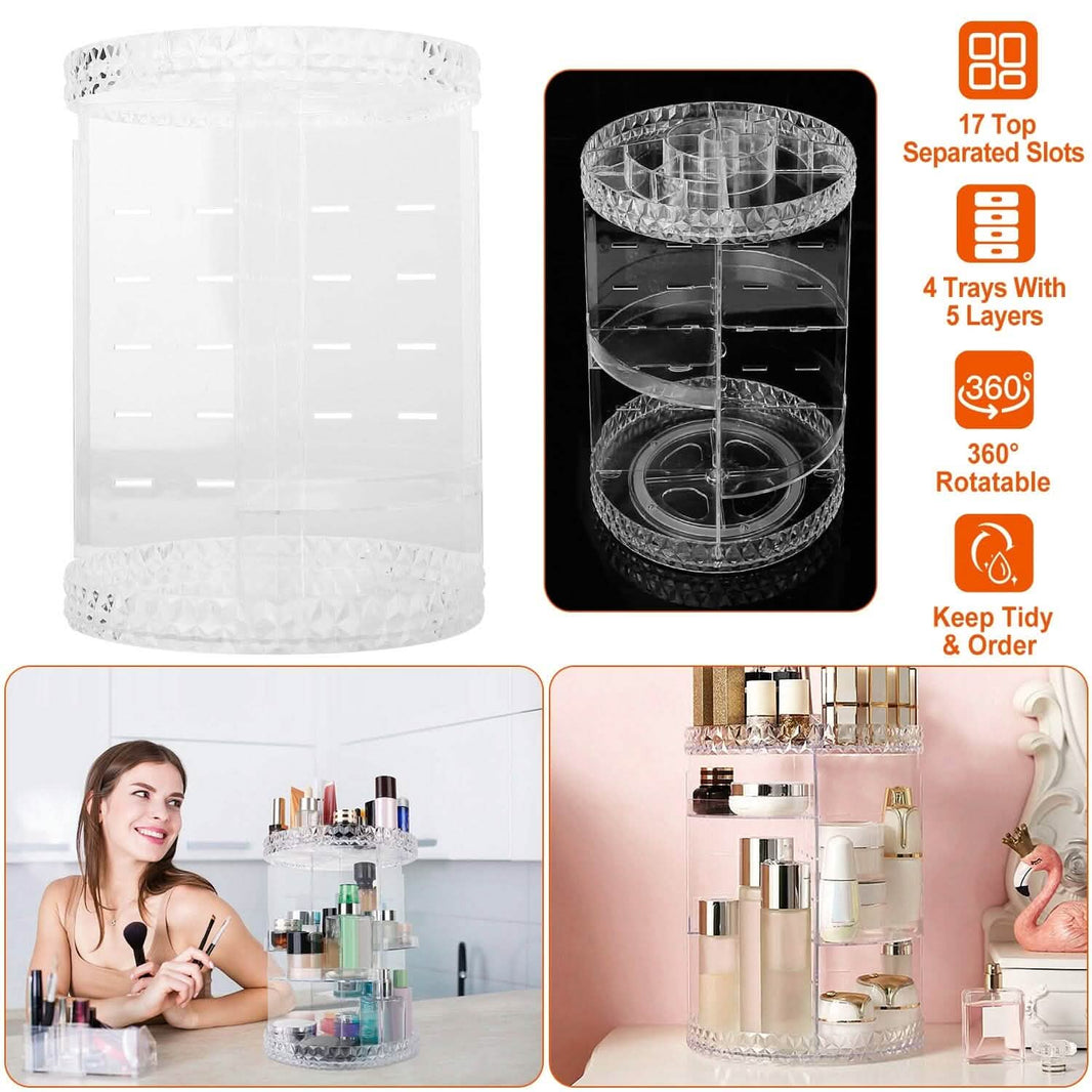360° Rotating Make Up Organizer-360° Rotating Make Up Organizer